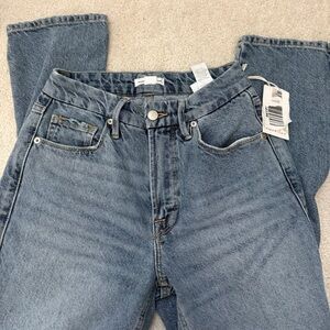 Good American Blue Straight Leg Jeans